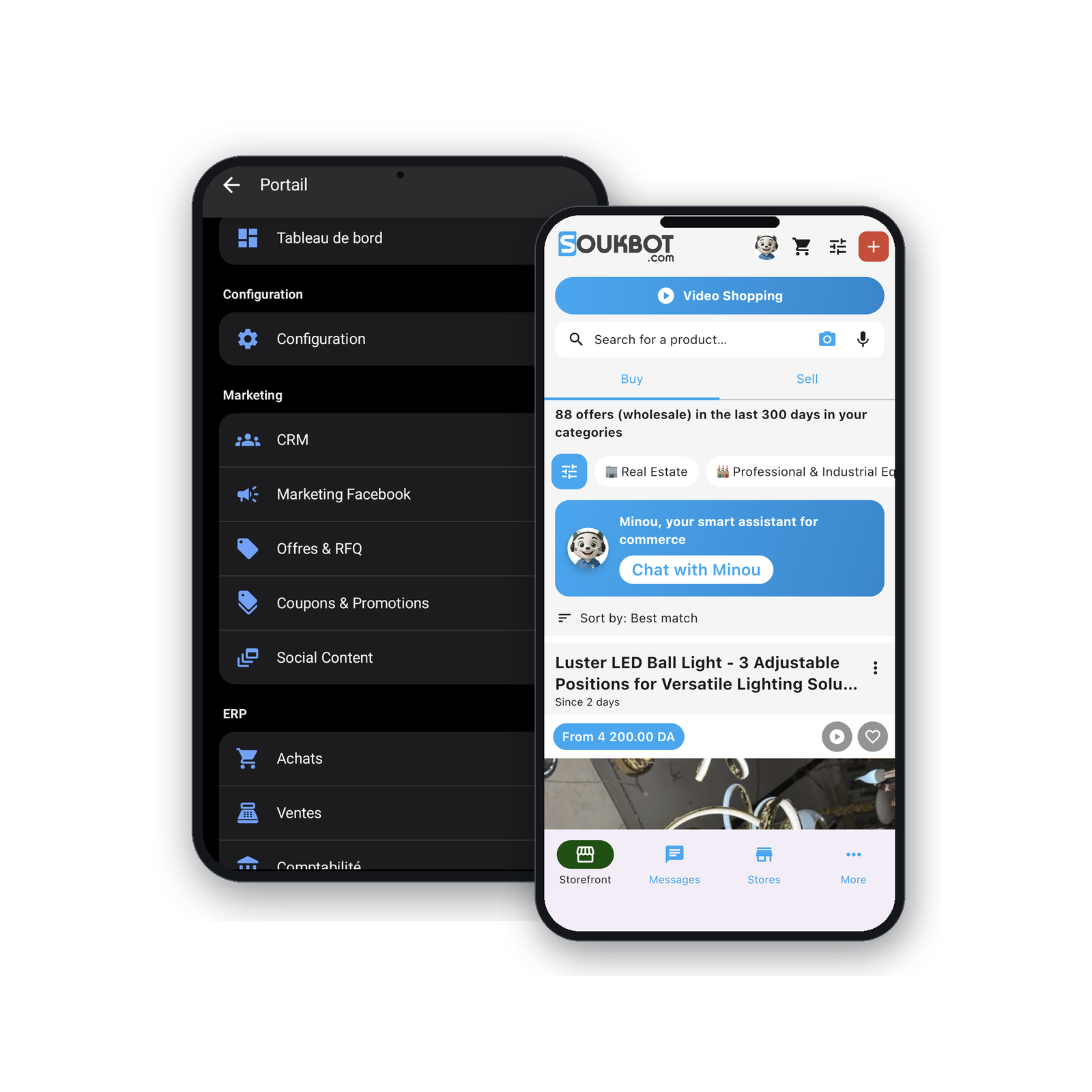 Soukbot mobile app — Android & iOS