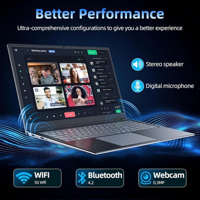 لابتوب HP Celeron i5 - 128 جيجابايت RAM، 1 تيرابايت قرص صلب، أداء عالي، تصميم خفيف، مثالي للاستخدام اليومي وتعدد المهام